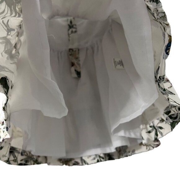 Edgehill Collection Baby Girl Jacquard Floral Velvet Ties Ruffle Hem Dress 12M - Picture 2 of 6